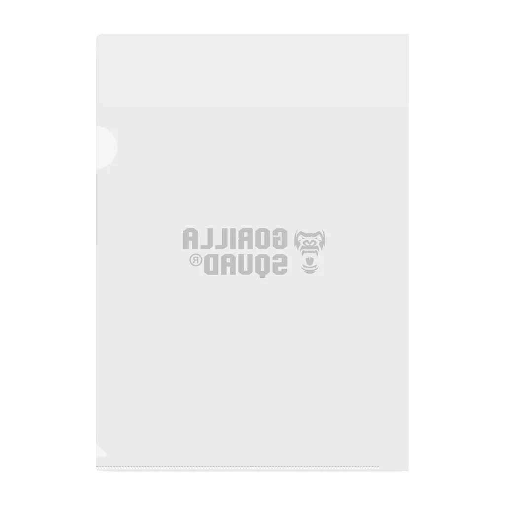 GORILLA SQUAD 公式ノベルティショップのGORILLA SQUAD ロゴ黒 Clear File Folder