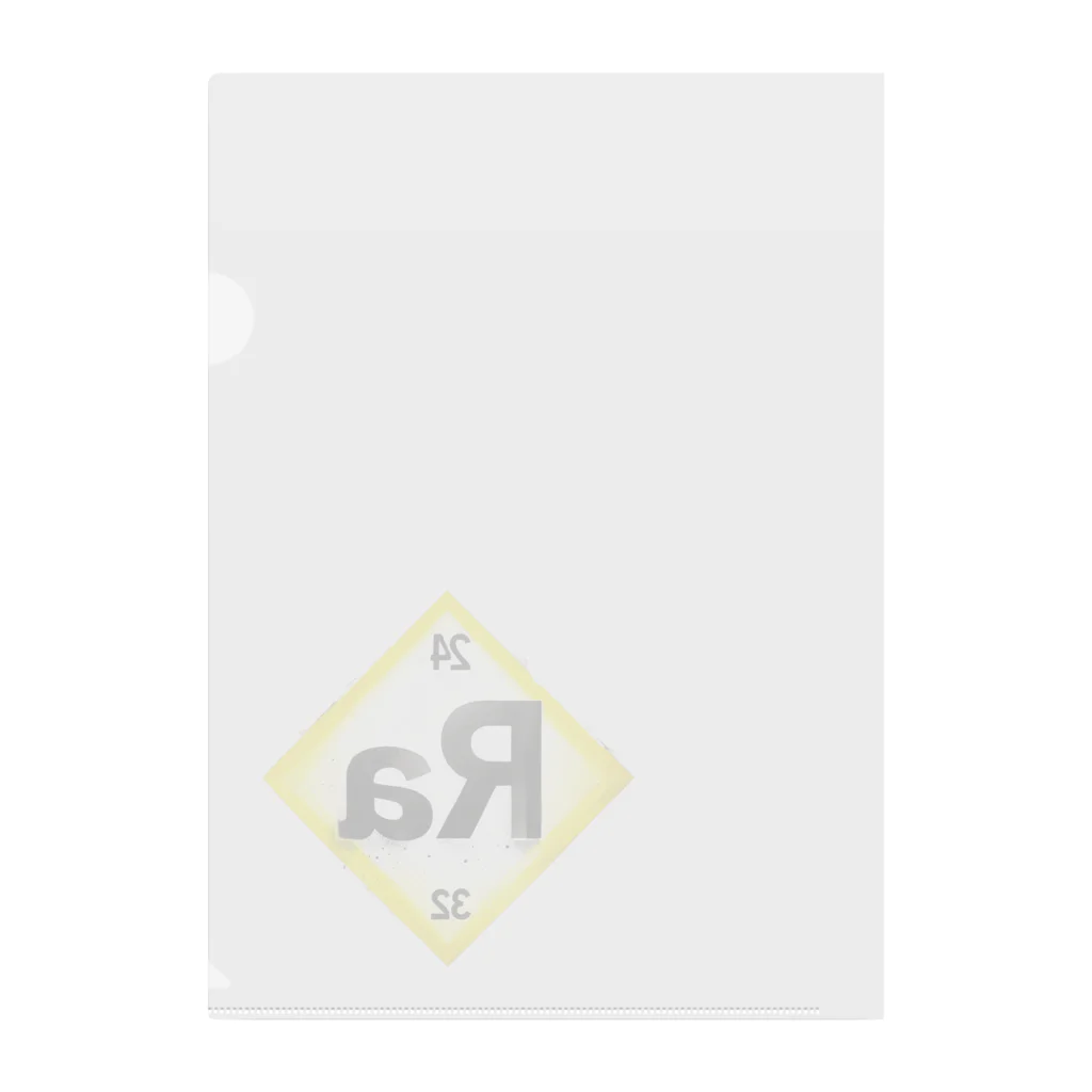 science closet（科学×ファッション）の元素シリーズ　~ラジウム Ra~ Clear File Folder