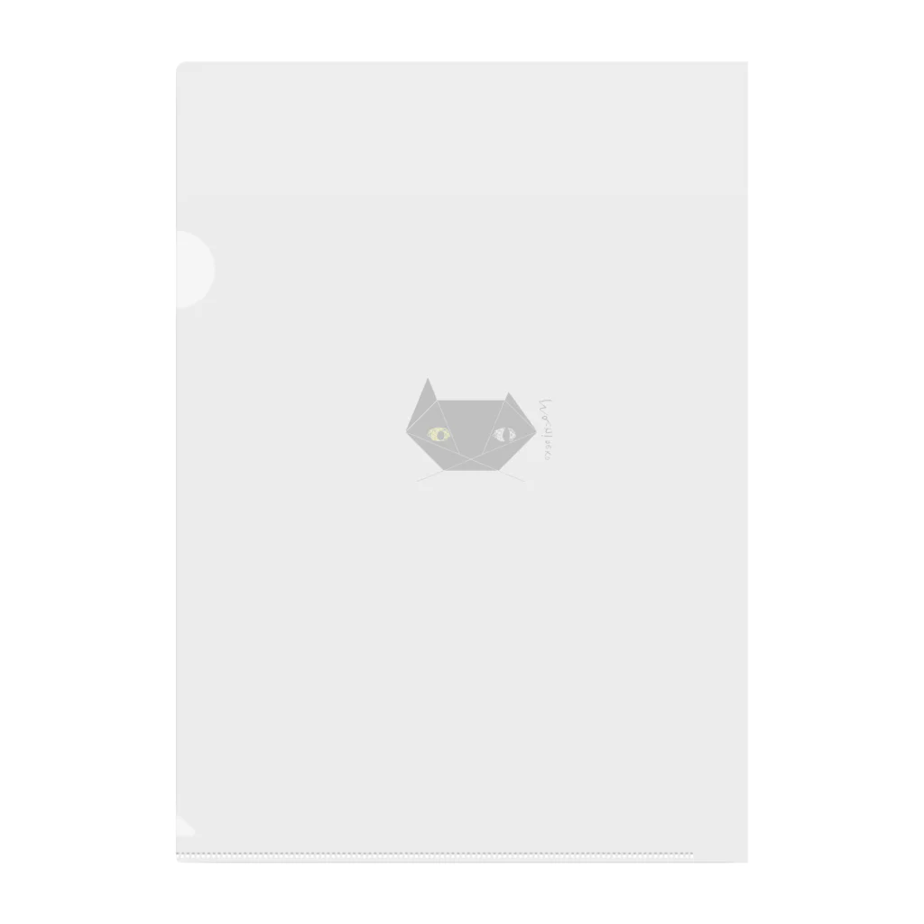 まち猫フルネスのまち猫ブラック Clear File Folder