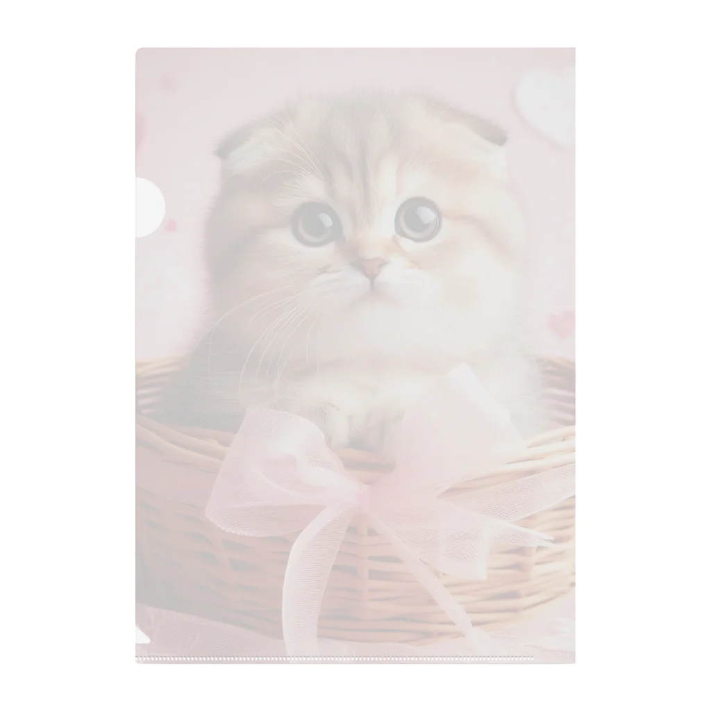 neko_shopのかごねこ2 Clear File Folder