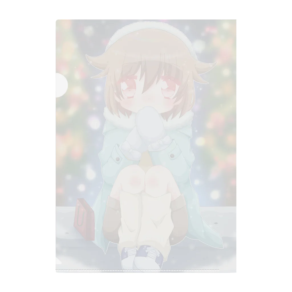 あーとイラスト工房の冬の装い Clear File Folder