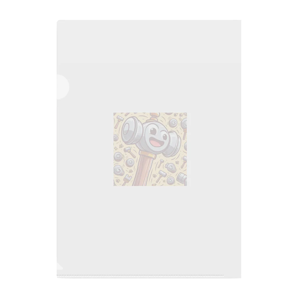 gorimakesの大工シリーズハンマーくん Clear File Folder