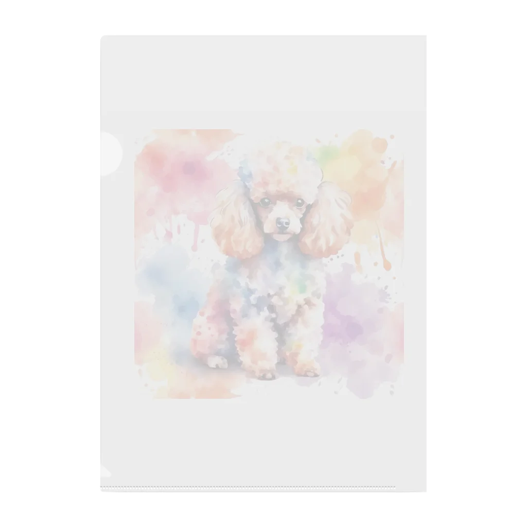 【ma chérie】A treasury of love.のカラフルトイプー Clear File Folder