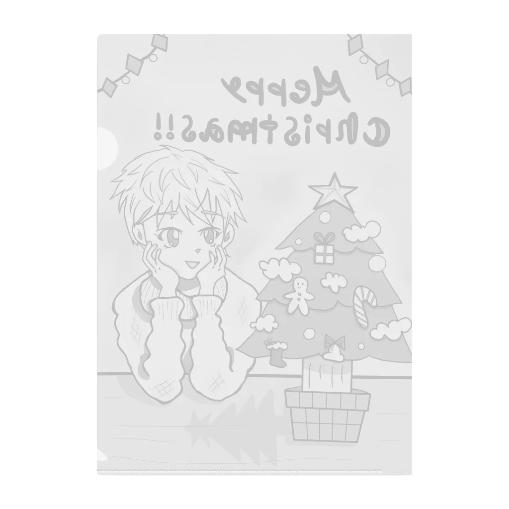 あーとイラスト工房のクリスマスのひと時 Clear File Folder