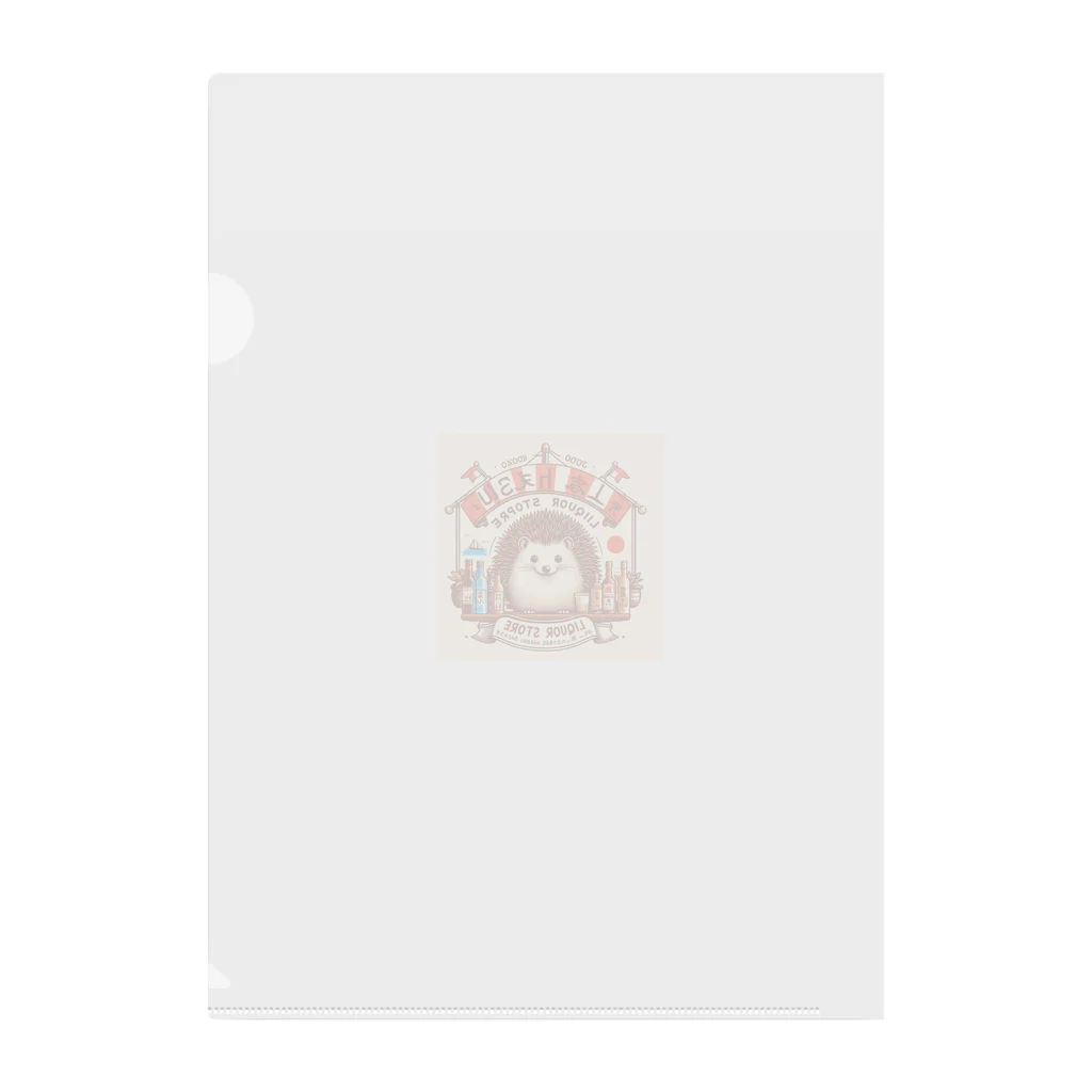 花鳥風月のハリネズミ Clear File Folder