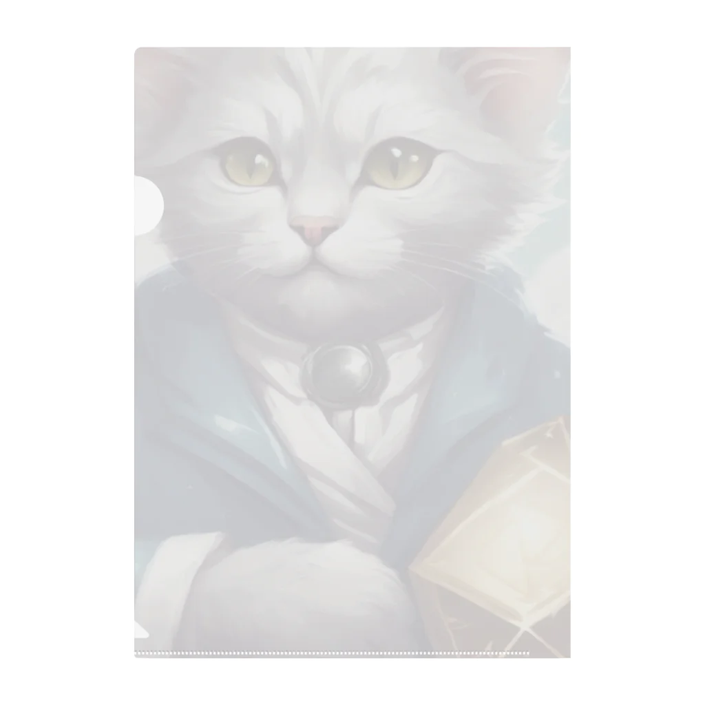 キャリーの紳士猫 Clear File Folder