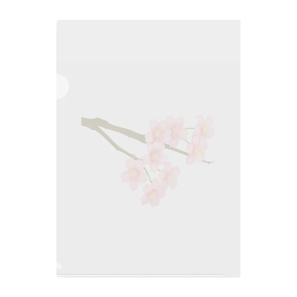 紅藤コミミズクの桜 Clear File Folder