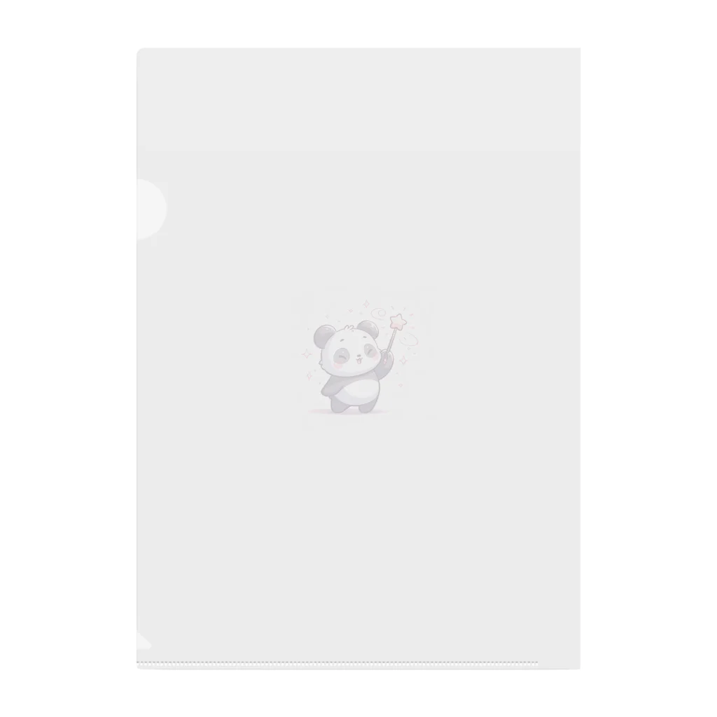 kawaiidoubututatiのパンダ×魔法 Clear File Folder