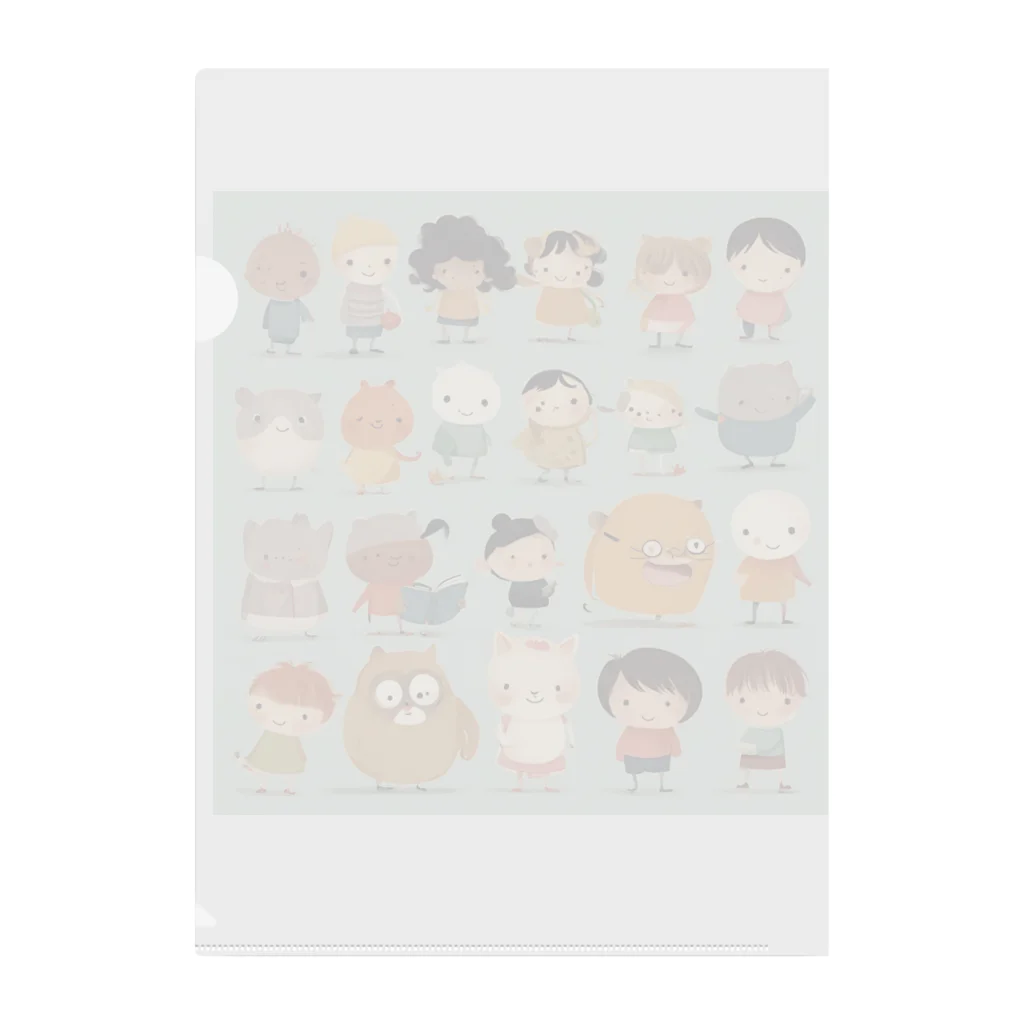 MEGROOVEのほのぼの仲間 Clear File Folder