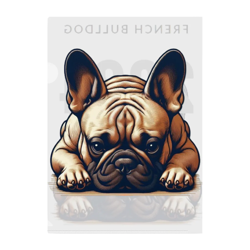 furebuhi　clubの2024 FRENCH BULLDOG  クリアファイル