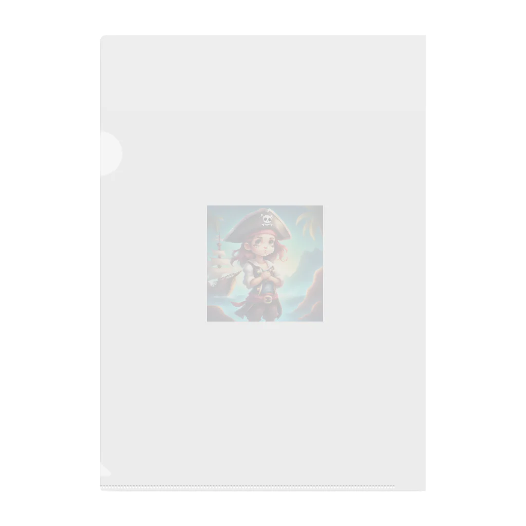 kunio365の可愛い海賊の女の子 クリアファイル