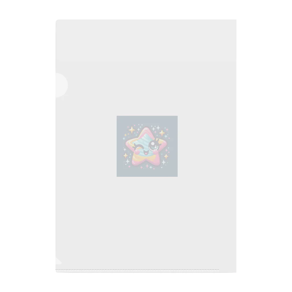 メアリーの星座や宇宙がテーマの可愛らしいデザイン Clear File Folder