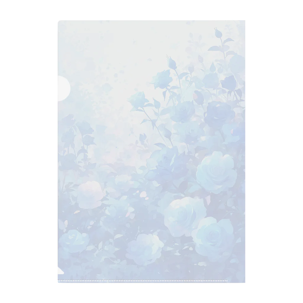AQUAMETAVERSEの青い薔薇の花園　BLUE PLUM  691 クリアファイル