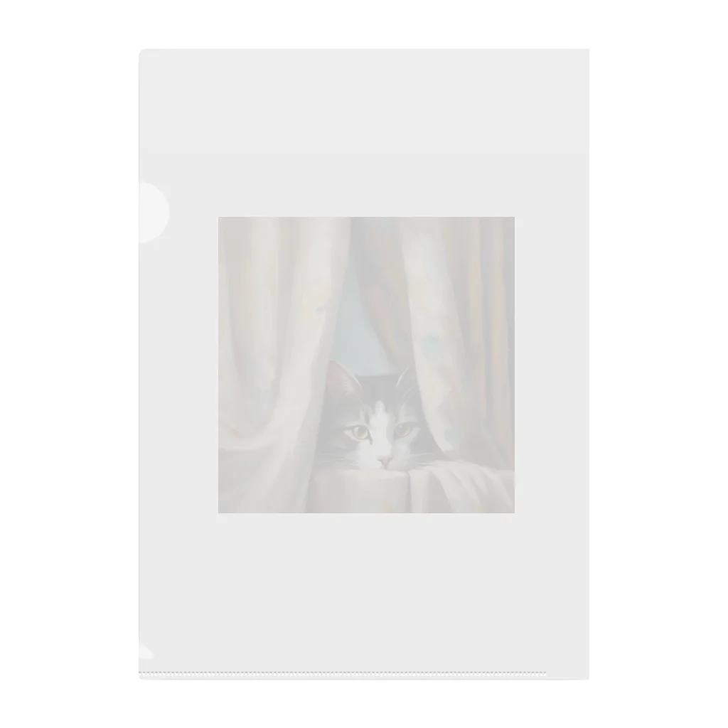 Heyyの窓辺の覗き猫🐱 Clear File Folder