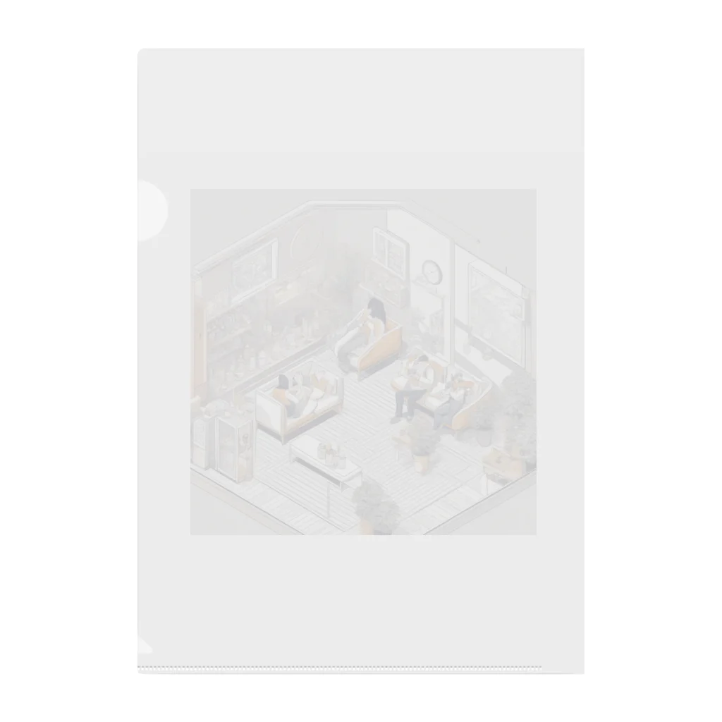 Teilandの白い部屋　～リラックスタイム～ Clear File Folder