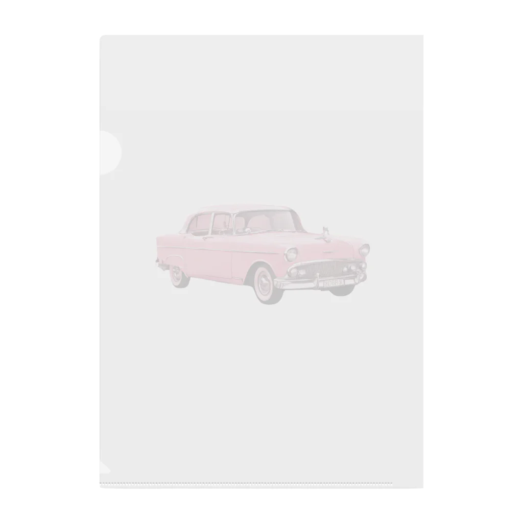 nako_in_koreaのRETRO PINK CAR クリアファイル