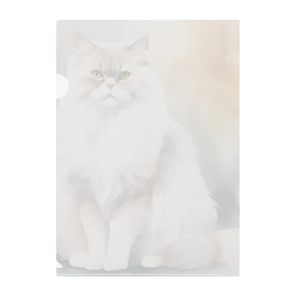 hiname-studioのペルシャ猫 Clear File Folder