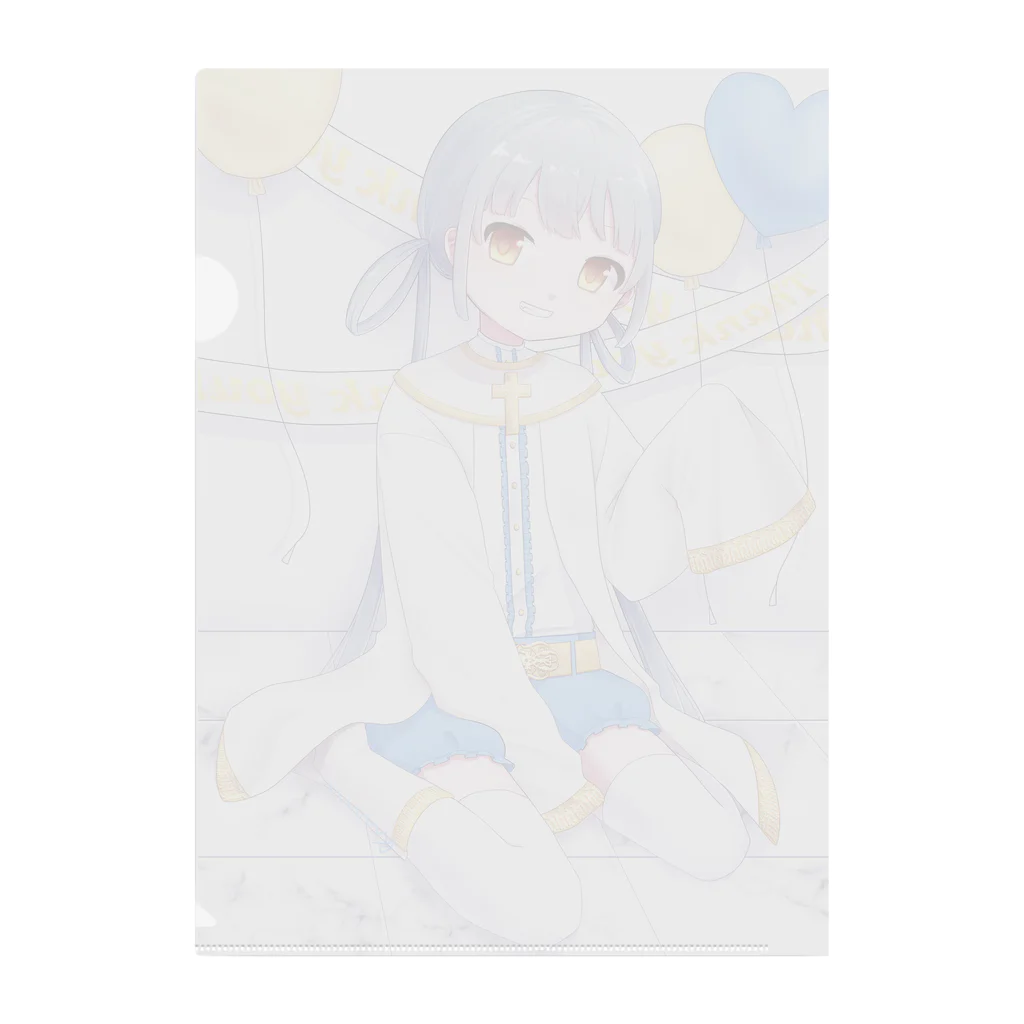 ライセ教物品販売所のお祝い Clear File Folder