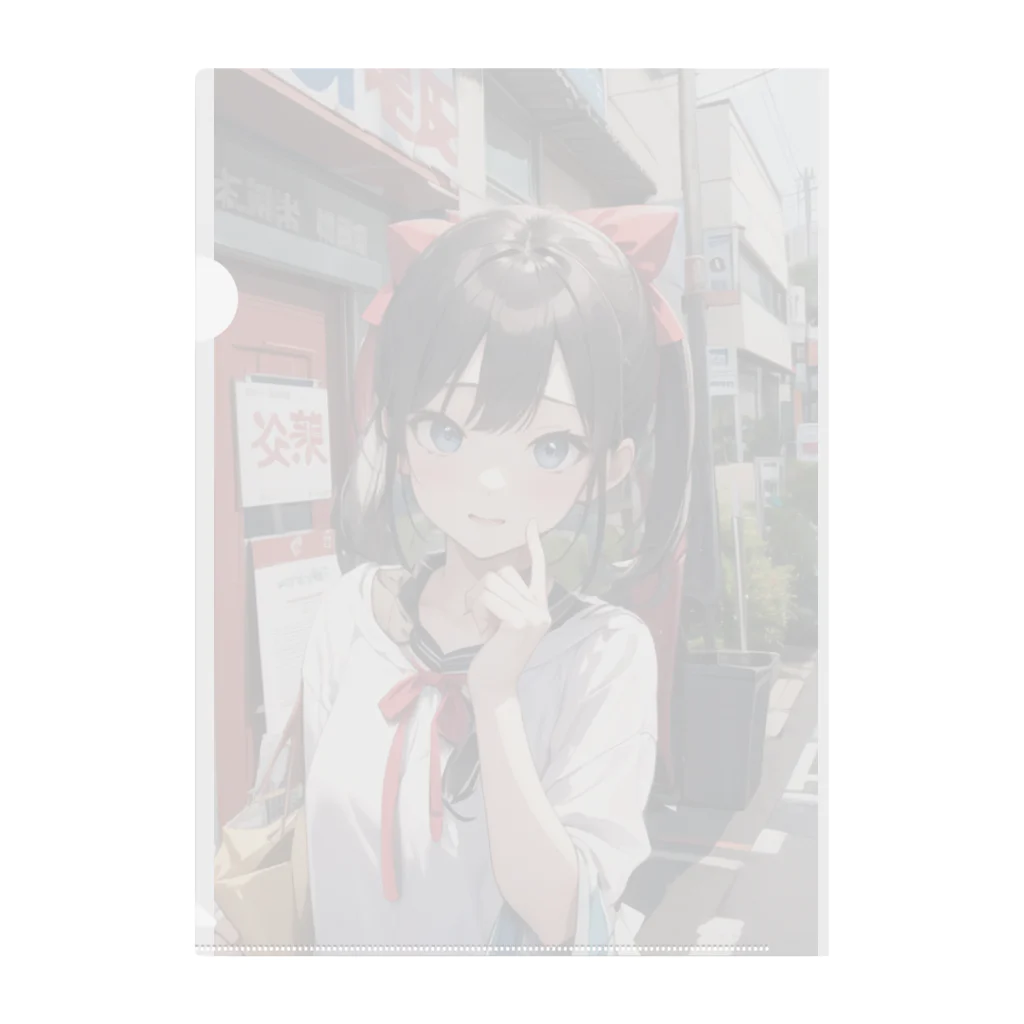 ビッグスマイルライフの#３　美女 Clear File Folder