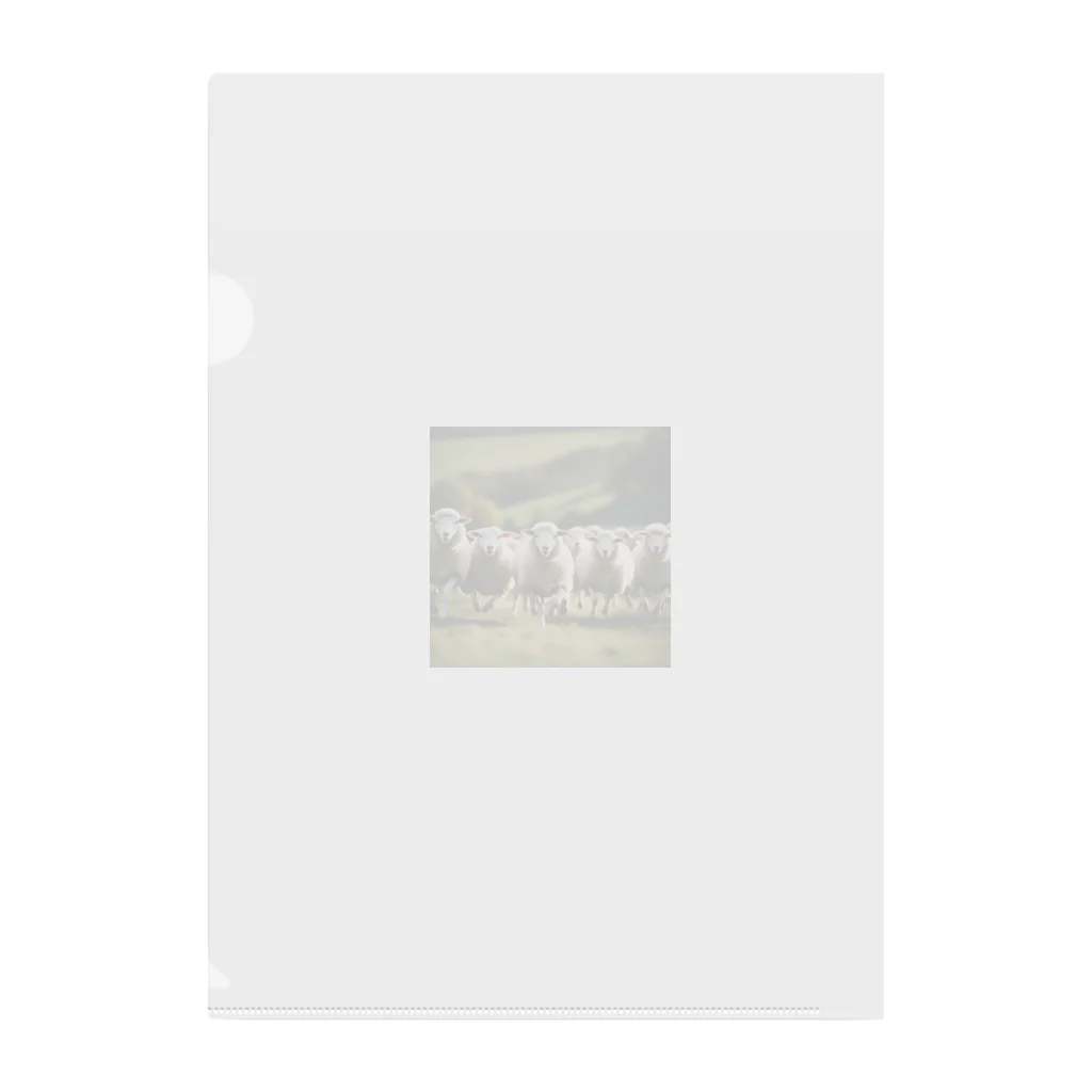 artworks358の羊の援軍 Clear File Folder