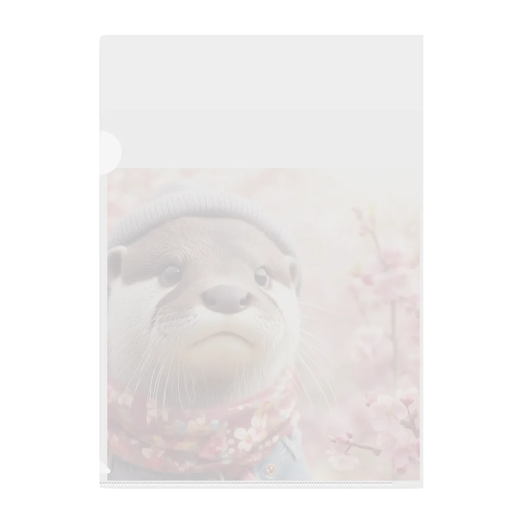 「動物ミリ屋」の桜奇麗やんいいやん Clear File Folder