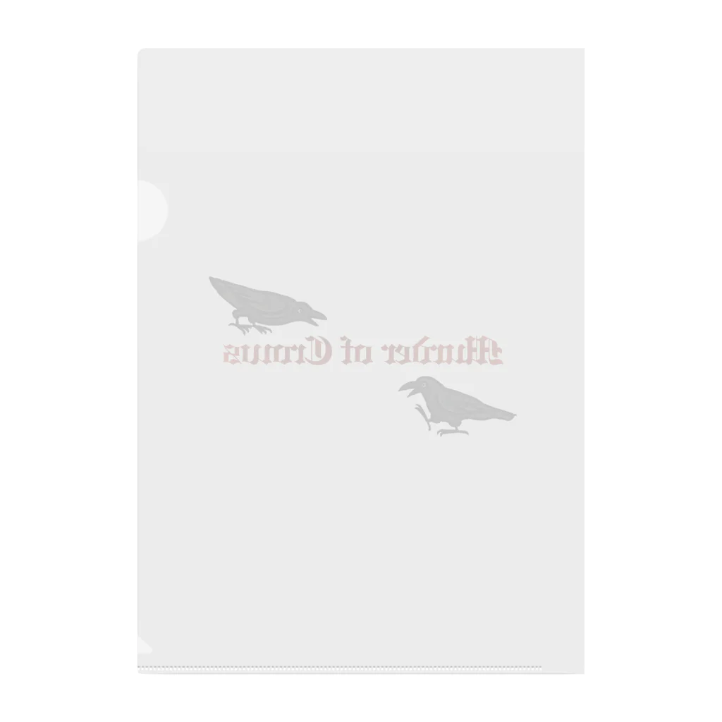 Yellow_SparrowのMurder of Crows Clear File Folder