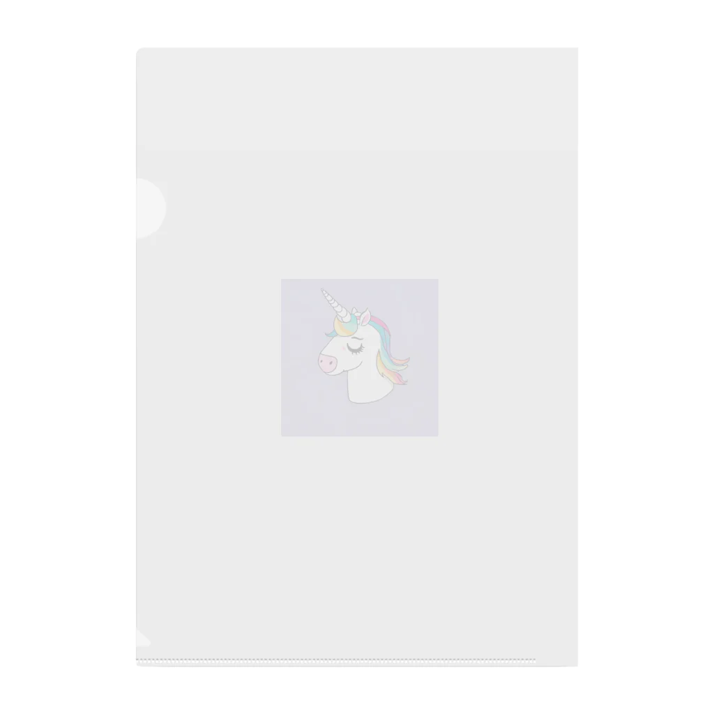 ユニコーンSHOPのユニコーン Clear File Folder