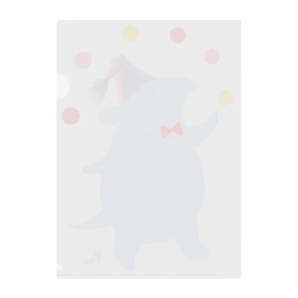 バクのSHOPのジャグリング① Clear File Folder