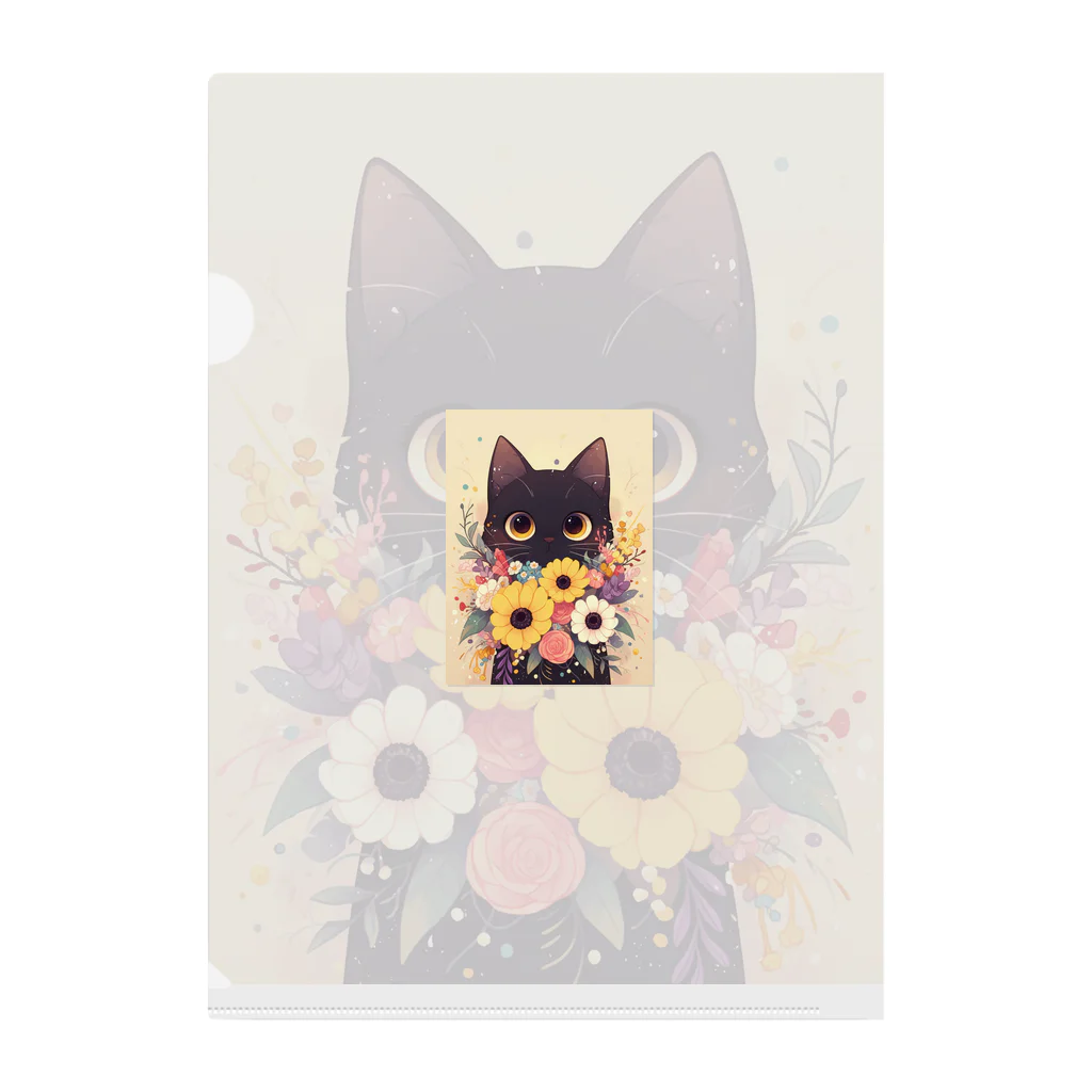 AQUAMETAVERSEの花束を猫に　Hime  253 Clear File Folder