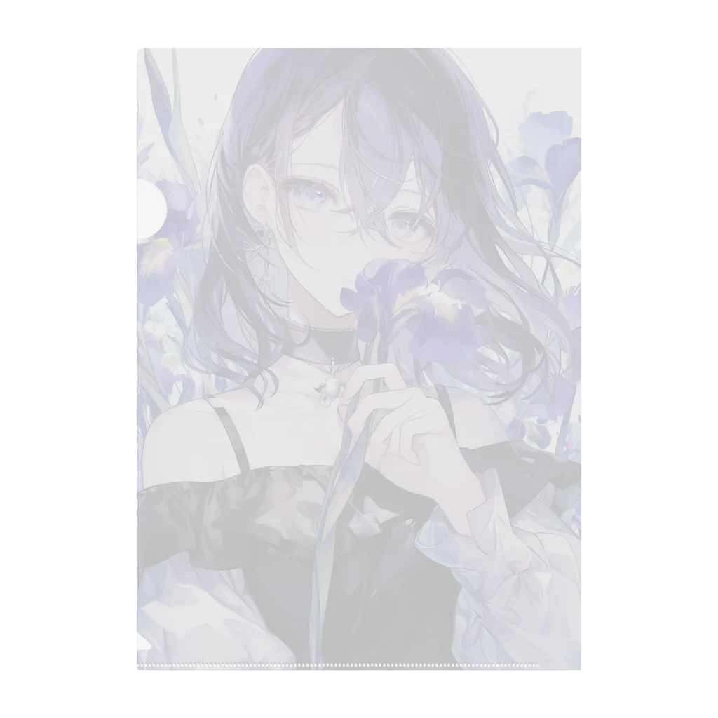 AQUAMETAVERSEの花菖蒲の優美な香り　BLUE PLUM  691 クリアファイル
