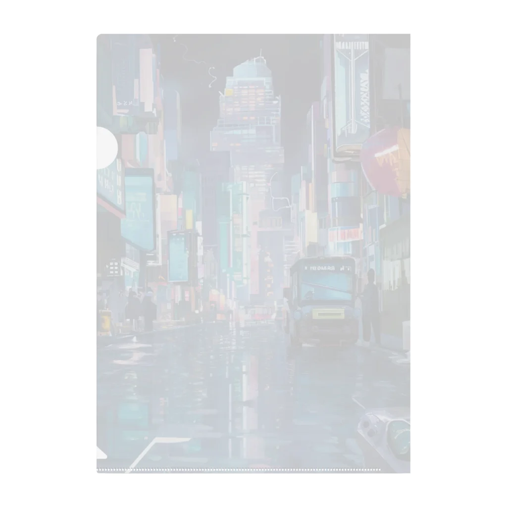 かてこの洋服販売所のcity is beautiful Clear File Folder