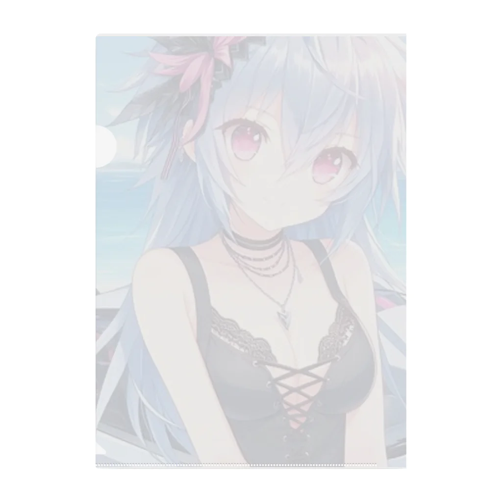 「ワンダーワールド」の黒のタンクトップの女の子❣️ Clear File Folder