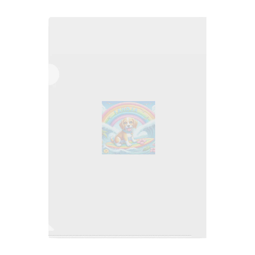 キューピットのアロハワンコ Clear File Folder