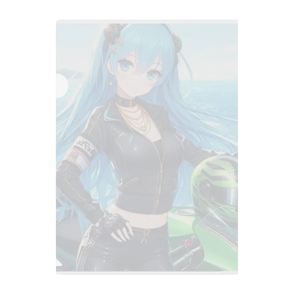 「ワンダーワールド」の夏の爽快ツーリング！🚴🟢 Clear File Folder