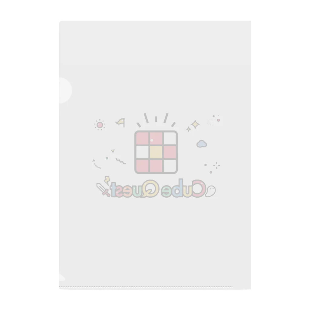 KURUKURU-BOCCIのCube Questのロゴ クリアファイル