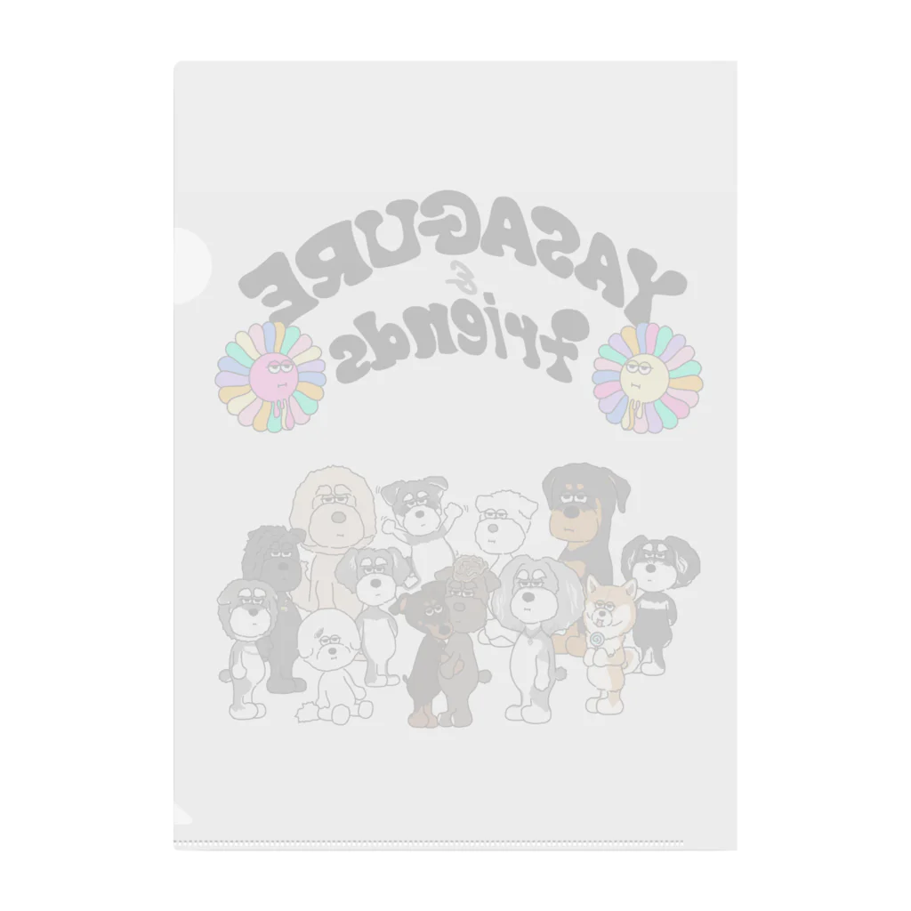 BOWWOWWOWのYASAGURE friends Clear File Folder