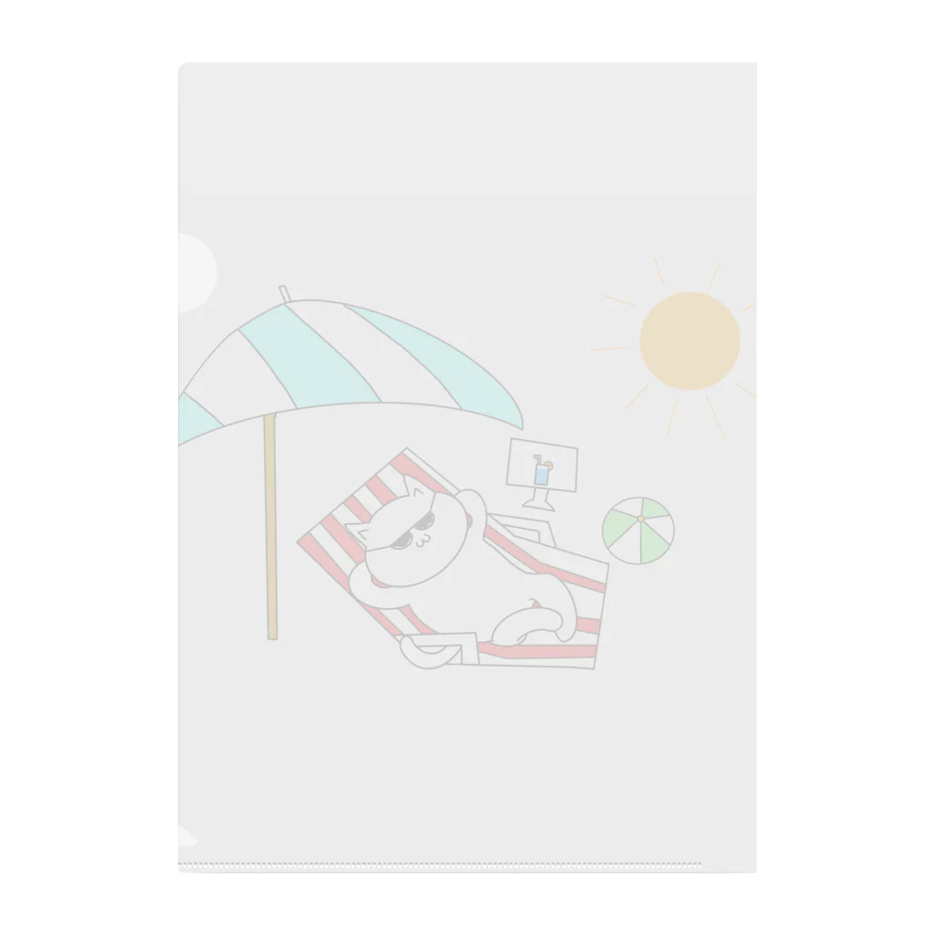 CrossArtのリゾートねこ Clear File Folder