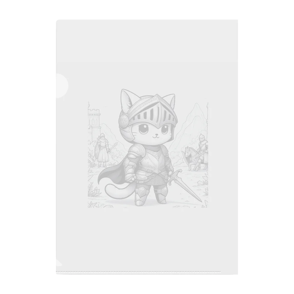 われらちきゅうかぞくのナイト キャッツ(Knight Cats) Clear File Folder