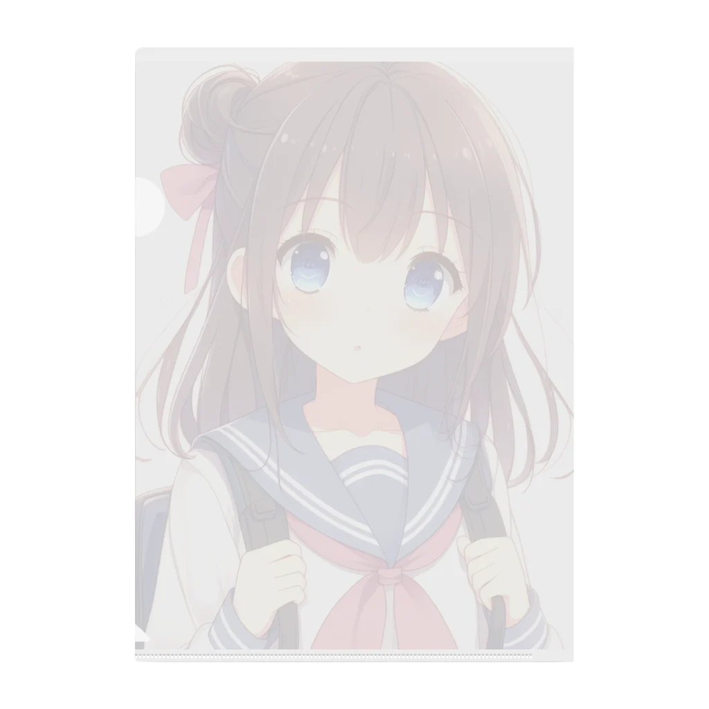 クノイチの館のもふもふでキュートな女の子 Clear File Folder