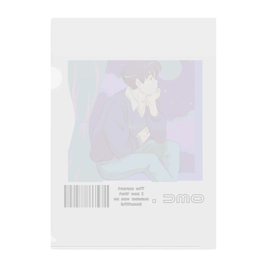 おもちショップのemotional boy Clear File Folder