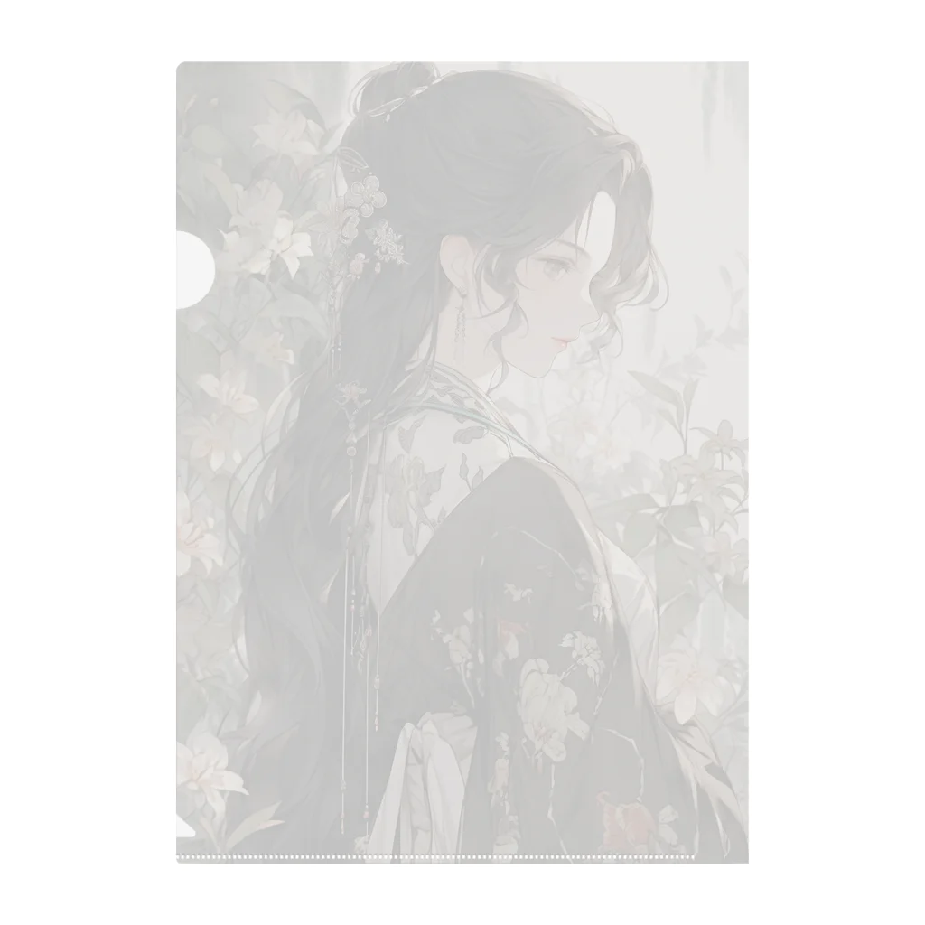 AQUAMETAVERSEの花に囲まれて　なでしこ1478 Clear File Folder