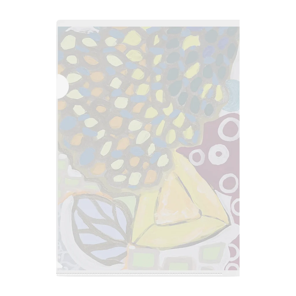 NIL の花　宝石　果物 Clear File Folder