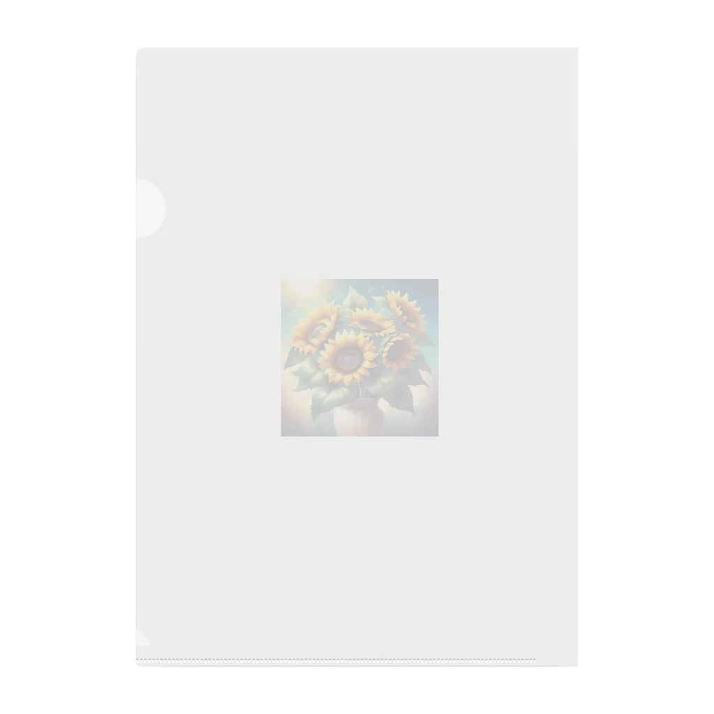 Flower Delightのひまわりの花束 Clear File Folder