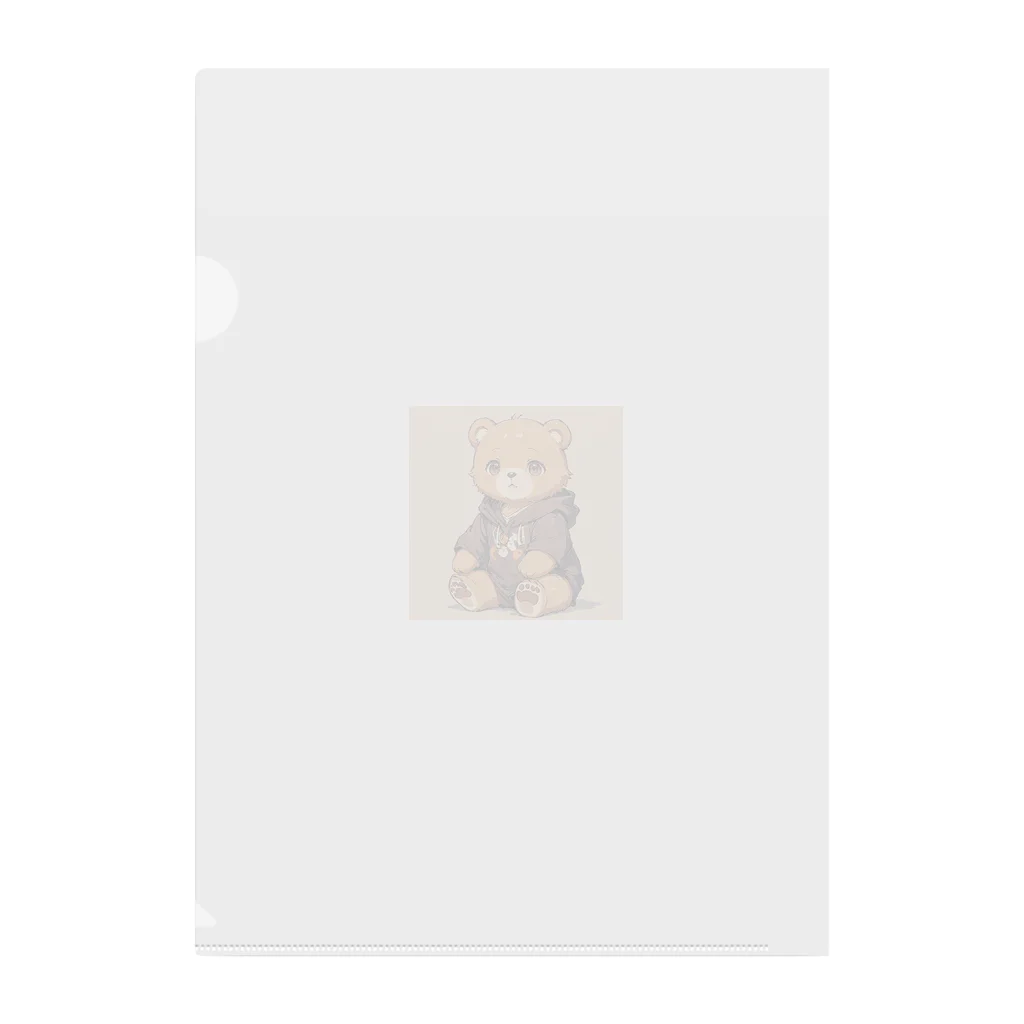 ren_ai000のカジュアルクマ Clear File Folder