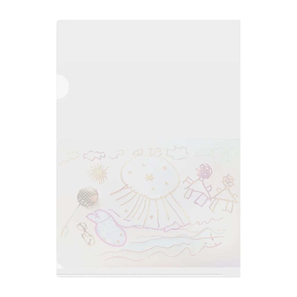 okono_eのクラゲにビックリ by 5-year-old Clear File Folder