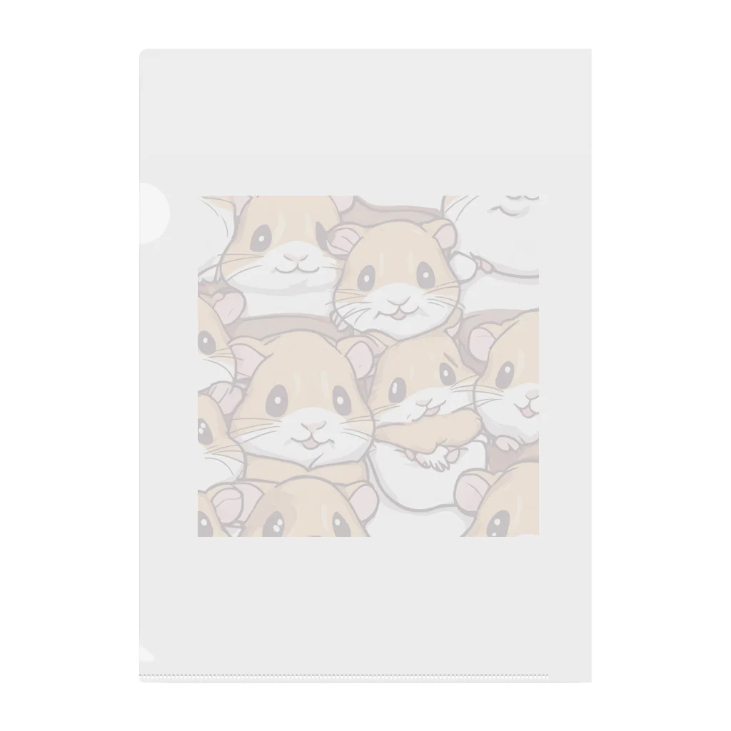 kw400037のかわいいハムスター Clear File Folder