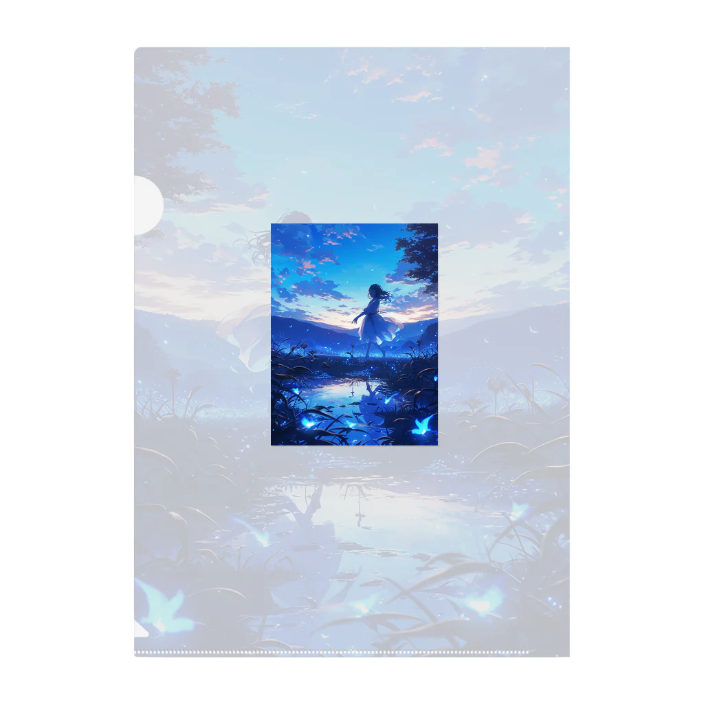 AQUAMETAVERSEの贅沢な夕暮れのひと時を貴女に　Hime  2530 Clear File Folder