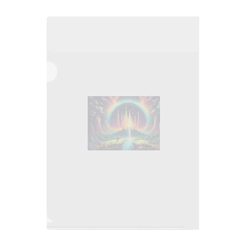 Oshiboriの虹ドット絵 Clear File Folder