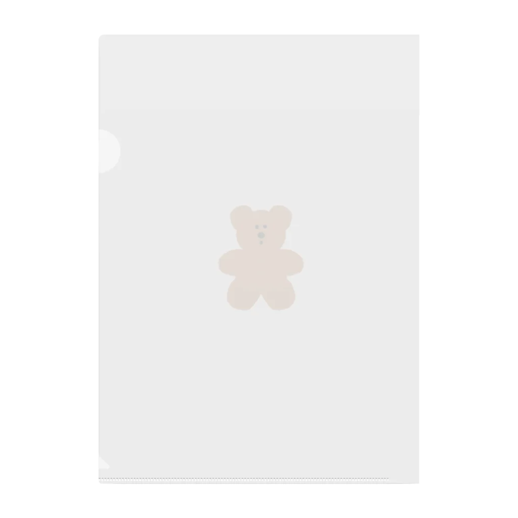 naturalkoalaのぽけ〜とくまさん Clear File Folder