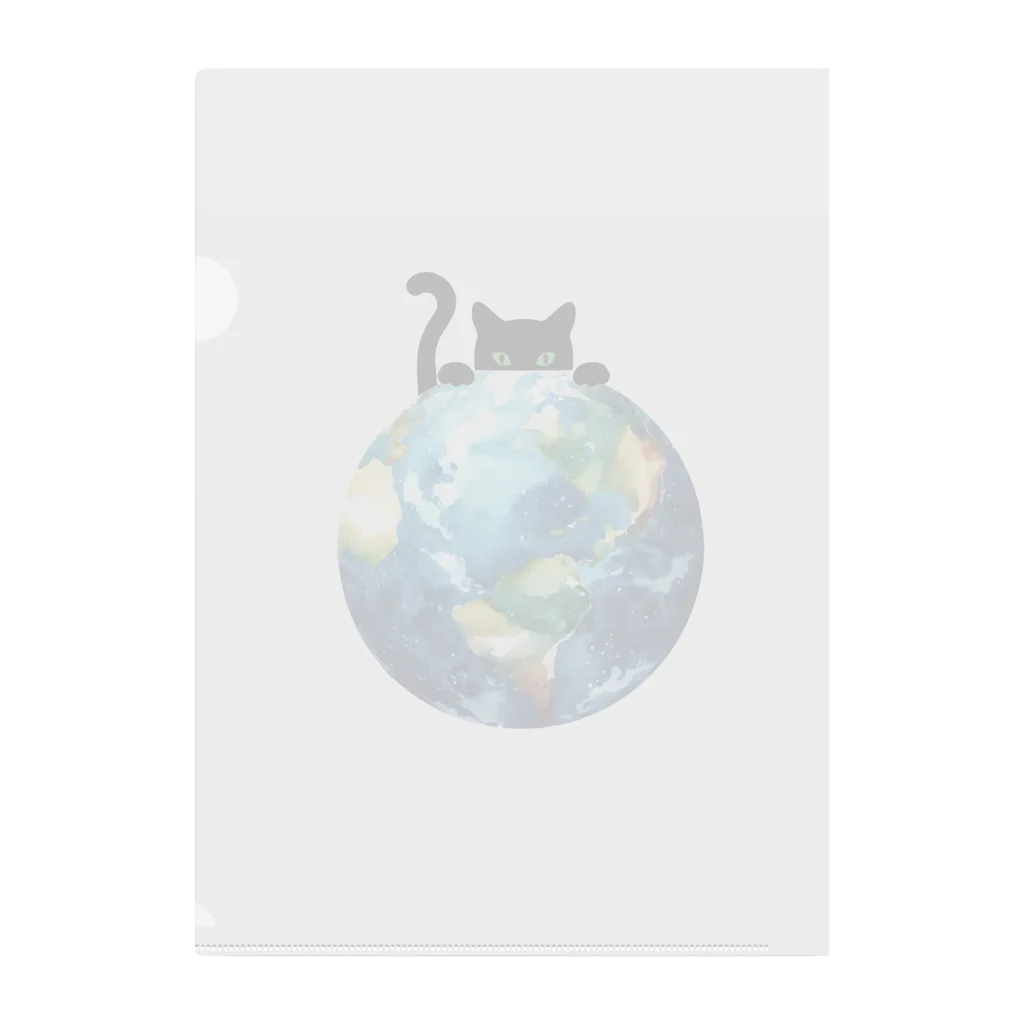 amecatsの地球と黒猫 Clear File Folder